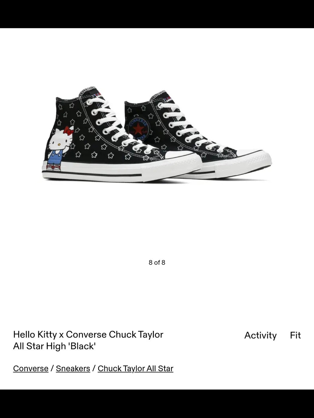 Converse Hello Kitty Chuck Taylor All Star High Top - Black/White/Red
